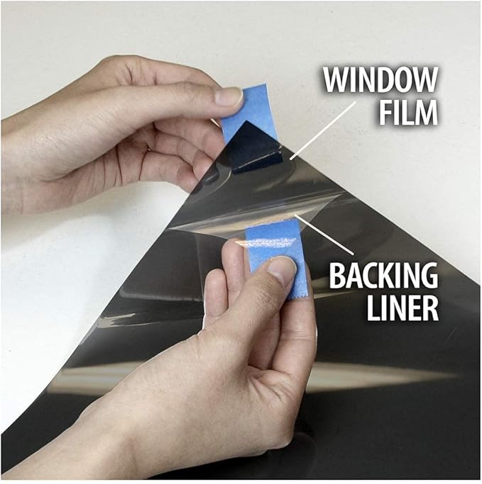 BDF EXNA20 Exterior Window Film Daytime Privacy and Heat Control Natural Black 20 (Dark) - 30in X 14ft