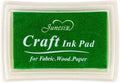 Green Ink Pad Finger Washable Kids Stamp Ink Pad for Rubber Stamps Paper Scrapbooking
