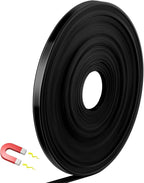 Magnetic Tape Roll Thin Strips, 0.39 Inch x 33 Feet Magnetic Board Dividers Whiteboard Graphic Decorative Tape Marking Line for Classroom Office Art Accessories(Black)