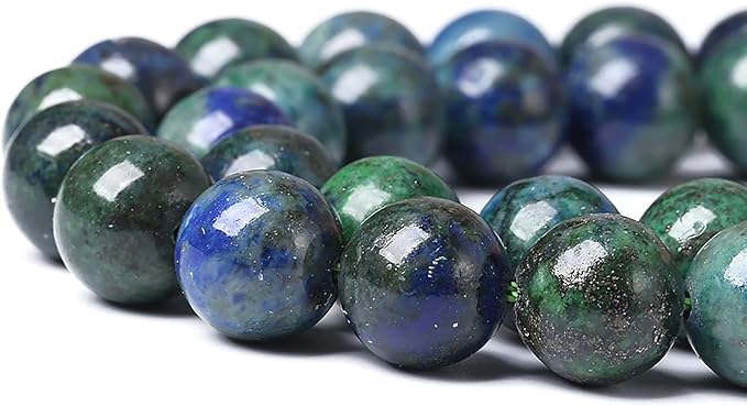 6mm 60pcs Natural Gemstone Beads Lapis Lazuli Chrysocolla Phoenix Stone Round Loose Beads for Jewelry Making DIY Bracelet Necklace