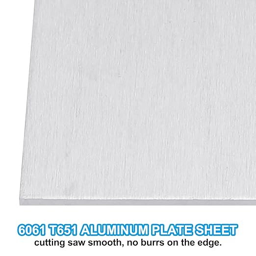 PATIKIL 6061 T651 Aluminum Sheet Metal 4 x 1.18 x 1/25.4(0.04") Inch 3Pcs Flat Plain Aluminum Plate Covered Stock with Protective Film, Heat Rectangle 1MM for Lndustry Crafting