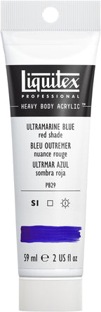 Liquitex Professional Heavy Body Acrylic Paint, 2-oz (59ml) Tube, Ultramarine Blue (Red Shade)
