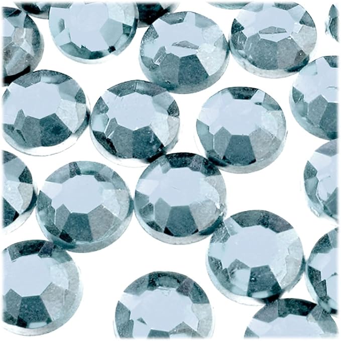 The Crafts Outlet 72pc Rhinestones Round 20mm - Purple Amethyst
