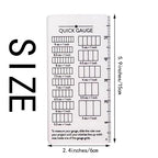 Quick Gauge Ruler, Gauge Ruler for Knitting and Crochet, Scarf Keychain Knitting No Counting Needed, Slide Sewing Rulers and Guides for Fabric Stitch Measuring Crochet Tool(4pcs)