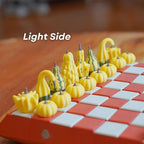 Forgecore Gourd Games, Pumpkin Game Set: Magnetic Chess Checkers, Dice Tower, Cribbage, Card Holder, Gourd Gambit Pumpkin Chess Expansion Pack, 3D Printing Portable Adult Pumpkins Board Game Set(#2)