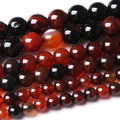 48PCS 8MM Red Persian Agate Stone Beads Energy Healing Beads for DIY Jewelry Bracelet Necklace Making for Jewelry Making15Inch…