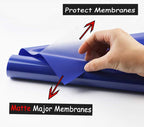 Guangyintong Heat Transfer Vinyl - HTV Rolls, 12" x 10ft Blue Iron on Vinyl for T-Shirts, Matte Surface, Easy to Cut & Weed