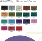 Artistic Wire, 24 Gauge Tarnish Resistant Colored Copper Craft Wire, Antique Brass, 20 yd