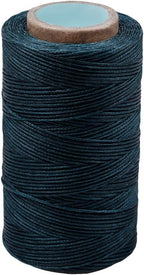 284 Yards Waxed Thread, 210D Heavy Duty Wax Upholstery Thread for Leather Sewing, 0.8mm Flat Waxed String for Bookbinding/Shoe Repairing/Leather Projects