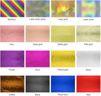 50 Sheets Toner Reactive Foil Sheet for Crafts Paper Heat Transfer Foil Paper for Scrapbooking Hot Stamping Cardstock DIY Crafts Arts Supplies Accessories 7.9 x 11.4inch-Laser Gold