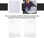 Non-Glare Acrylic Replacement for 12x17 Picture Frame, Replacement Plexiglass for 12x17 Photo Frame, UV-Resistant Non-Glare Acrylic Cover Sheet