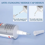 B7000 Glue Clear with Precision Tip，50Ml B7000 Glue Clear for Rhinestones Glue for Crafts, Multipurpose Jewelry Glue for Fabric DIY Craft Makeup Shoes Jewelry Making Nail Art