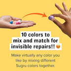 Tesa Sugru Super Glue - Waterproof Wood Glue for Home Improvement & Crafts - Use as a Poster Putty or Silicone Adhesive for Repairing & Bonding - 8 Pack - Black (3.5g/ea)