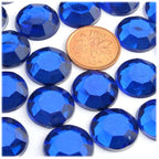 The Crafts Outlet 72pc Rhinestones Round 20mm - Lavender Light Purple or Light Amethyst