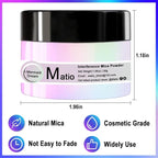 Matio Interference Mica Powder, 1.06oz/ 30g Pine Forest Chrome Powder, Pearlescent Effect Color Shift Pigment for Epoxy Resin,Makeup Shimmer,Nail Polish,Soap Dye,Candle Making,Paint,Slime Pigment
