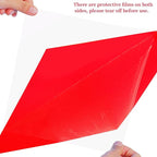 Lystaii 9pcs Christmas Lighting Gel Filter 11.8 x 11.8 Inches Gel Light Filter Color Correction Colored Overlays Transparent Color Filters Film Plastic Sheets for Video Photo Stage Studio (Red Green)