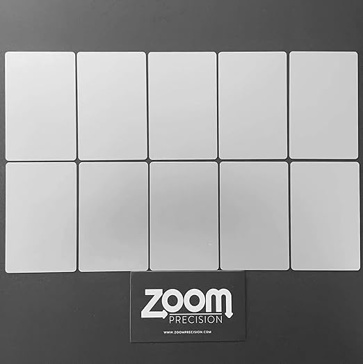 Metal Engraving Blanks for Etching w/Silhouette Cameo 4 Pro Plus, Brother Scan and Cut, Maker, Explore Air 2 or Laser Engraving Blanks - Anodized Aluminum Sheet Metal & Plates for Crafting- 10 Pack