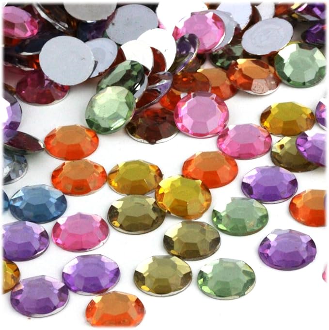 The Crafts Outlet 144pc Rhinestones Round 10mm