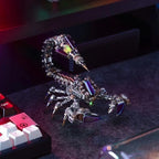 Mostarle Cyberpunk Rage Scorpion 3D Metal Puzzle, DIY Sci-Fi Model with with Glowing LED Core, Magnetic Assembly, Creative Gift & Futuristic Home Décor for Adults & Teens
