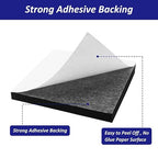 Foam Padding Sheets with Adhesive Backing - 3/4" Thick Self Stick Neoprene Insulation Foam,2PCS 3/4 Inch Thick X 4 Inch Long X 4 Inch Wide - Closed Cell Foam Sheet Square Pad