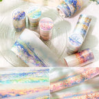 6Rolls Colorful Natural Scenery Washi Tape Set Scrapbook Supplies Spring Floral Washi Tape Stickers Decorative Tape Vintage Flower Cute Washi tape Bulk Washi Stickers Junk Journal Journaling Supplies
