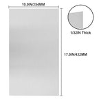 430 Stainless Steel Sheet Metal 10" x 17" x 1/32" Inch Metal Plates for Magnetic Mount Board Wall 20GA(0.80MM) 430 Stainless Steel Shim Stock Plates Metal Sheets for Crafting, Kitchen DIY, Office