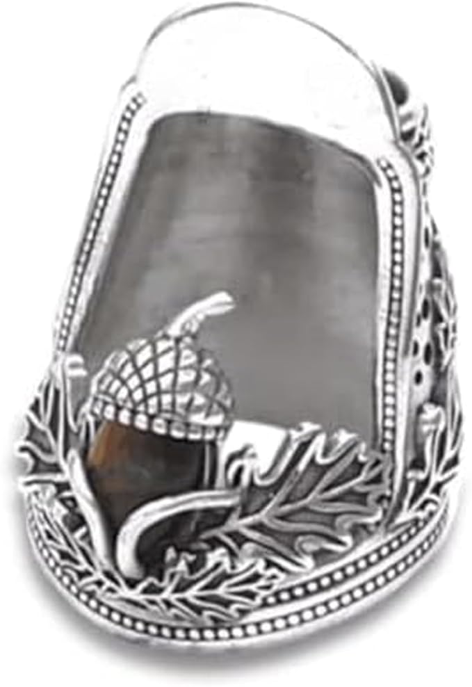 Open Nail Acorn Thimble, Thimbles for Hand Sewing, Metal Thumb Thimble Shield Accessories, Sewing Thimble Finger Protector for Needlework, Hand Embroidery Craft-1pcs