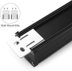 Long Heavy Duty 16 Outlet Large Metal Garage Workshop Multi Wide Industrial Power Strip. 6FT Cord 15A, 125V, 1875W (Black)