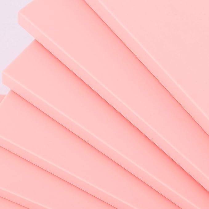 ZOENHOU 20 Pcs 4" x 6" Pink Soft Rubber Carving Blocks, Crafts Rubber Stamping Blanks, Linoleum Blocks for Printmaking