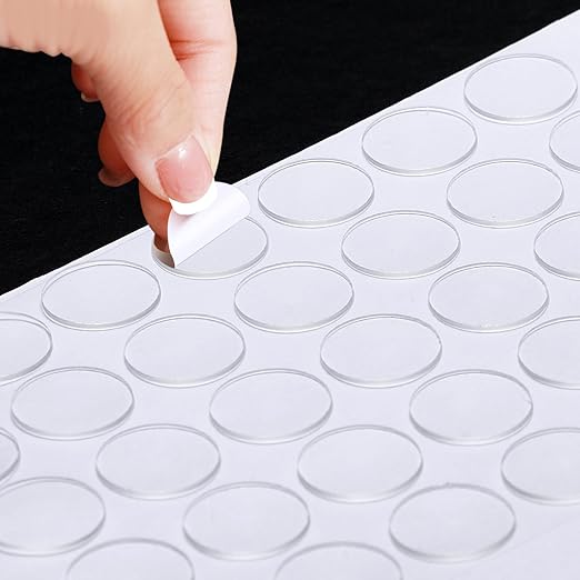 350 Pcs (0.79 Inch Diameter) 20mm Double Sided Adhesive Glue Round Dots Stickers Removable Clear Sticky Tack Putty Waterproof for Balloon, Crafts, Art Decoration