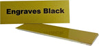 Blank Metal Plates for Laser Engraving - 4 Pack | Aluminum Sheets 0.020" Thick | CO2, Diode, Fiber Laser Compatible | Multiple Sizes & Colors (Gold (engraves black), 2x11.25 inch)