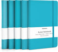 Huhuhero Notebooks Journal, Ruled Notebook, Premium Thick Paper Lined Journal, Black Hardcover Notebook for Office Home School Business Writing Note Taking Journaling, 5"×8.25" (5, Teal)
