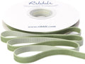 Ribbli Sage Green Velvet Ribbon 3/8 Inches Continuous10 Yard Spool Green Christmas Ribbon for Gift Wrapping Crafts Home Decor