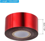 PATIKIL 1.6"x400Ft Hot Stamping Foil Paper,Heat Transfer Hot Stamping Paper Foil Roll for Leather DIY Logo Decor Craft Gift Card Package Scrapbook,Red