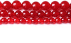 32PCS 12MM Red Chalcedony Beads Energy Healing Beads for DIY Jewelry Bracelet Necklace Making for Jewelry Making 15Inch