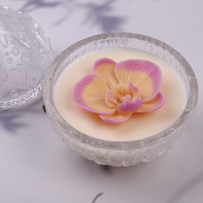 Phalaenopsis Scented Candle Resin Mold - Resin Casting Silicone Molds for Home Decor & Candle Making Wave Spiral Mold