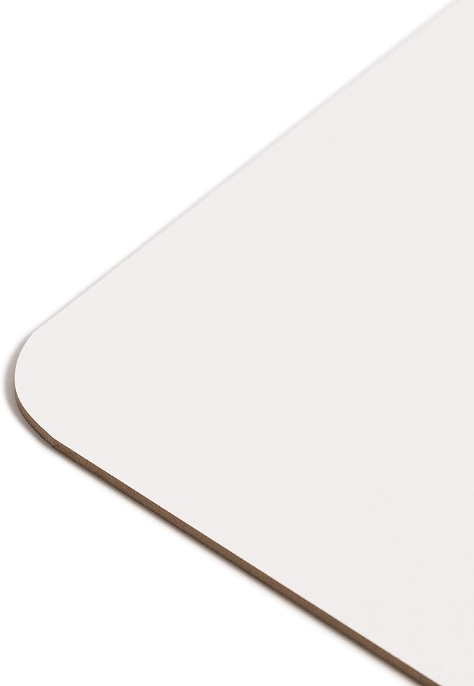 U Brands Dry Erase Lap Board Set, 12” x 9”, Small Whiteboard, Includes 6 Markers and 6 Erasers, 6 Count