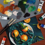 Tusc & Pine Artist Oil Paint - Indian Yellow Pastiche, 150 ml, Non-Yellowing, Rich & Creamy Consistency, Maximum Pigment Load, Small Batch Milled Oil Paints Made in the USA for Professional Artists