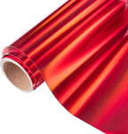 VINYL FROG Holographic HTV Vinyl Roll 12" x5ft Red Metallic Heat Transfer Vinyl Iron on Vinyl Easy to Cut & Weed DIY Heat Press Design for T-Shirts