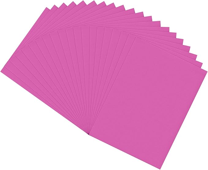 20 PCS EVA Foam Sheets DIY Handcraft Materials 1mm Thick 15.7 x 11.8 Inches Magenta EVA Foam Papers for Arts and Crafts