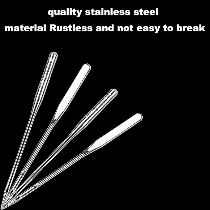 50 Pcs Sewing Machine Needles for Brother, Size 100/16 130/705H HAx1 Embroidery Machine Needles for Brother Sewing Machine (5 Pack of 10 Needles)