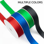 1-1/2 Inch 100 Yards Satin Ribbon White, Solid Color Fabric Ribbon for Gift Wrapping, Wedding, Polyester Gift Ribbon for Birthday Party Decoration, Craft, Hair, Floral, Sewing