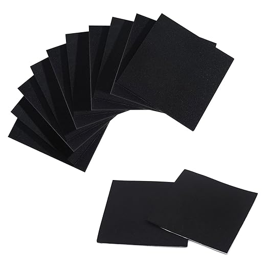 Foam Padding Sheets with Adhesive Backing - Self Stick Neoprene Insulation Foam,22PCS 1/16 Inch Thick X 4 Inch Long X 4 Inch Wide - Closed Cell Foam Sheet Square Pad