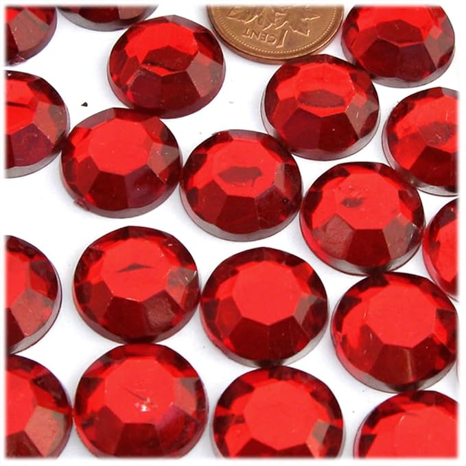 The Crafts Outlet 72pc Rhinestones Round 20mm - Purple Amethyst