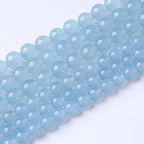 90PCS 4MM Cyanihalite Beads Round Loose Stone Beads for Jewelry DIY Energy Stone Healing Power Bracelet 15"