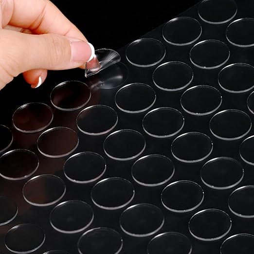 350 Pcs (0.79 Inch Diameter) 20mm Double Sided Adhesive Glue Round Dots Stickers Removable Clear Sticky Tack Putty Waterproof for Balloon, Crafts, Art Decoration