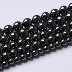 103pcs 4mm AAA Black Hematite Beads Natural Stone Gemstone Round Loose Beads for Jewelry Making DIY Bracelets