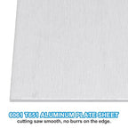 PATIKIL 6061 T651 Aluminum Sheet Metal 12 x 12 x 1/32(0.0315") Inch 3Pcs Flat Plain Aluminum Plate Covered Stock with Protective Film, Heat Rectangle 0.8MM for Lndustry Crafting