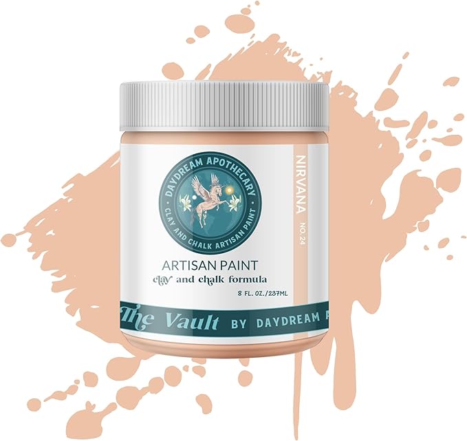 Daydream Apothecary Premium Chalk Style Paint for Furniture, Home Décor, Wood, DIY Interior Projects, Quick Dry, No Prep or Prime Needed, Matte Blush Pink - 8oz