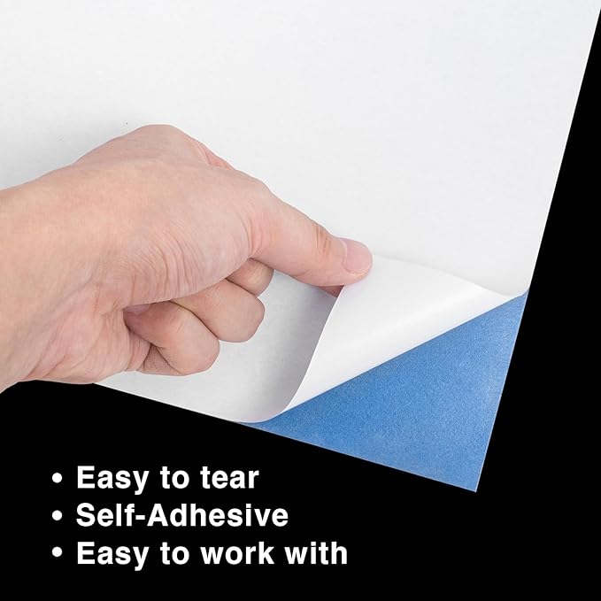 MEARCOOH 20-Pack Self Adhesive Foam Sheets, 10 Colors 2mm Sticky Eva Foam Paper 9x12 Inch for Crafts Cardmaking Photo Frames Classroom Scrapbooking